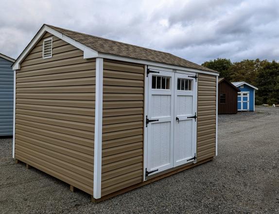 10x12 Vinyl Sided Peak Shed