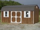 12x20 Dutch Barn Storage Shed with Space Saver/Workshop Shelving Package Inside