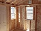 8x10 Peak Style Prefab Storage Shed Interior